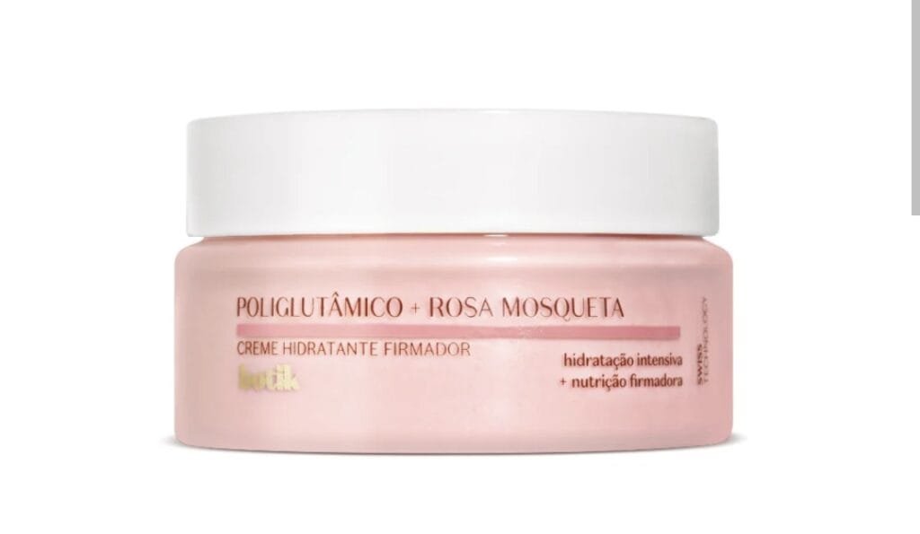 Creme Hidratante Firmador Poliglutâmico e Rosa Mosqueta 50gr