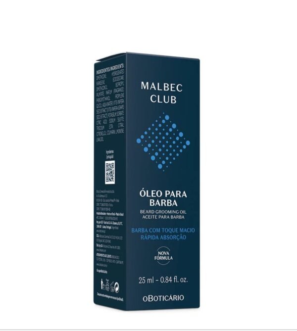ÓLEO PARA BARBA MALBEC CLUB, 25ML