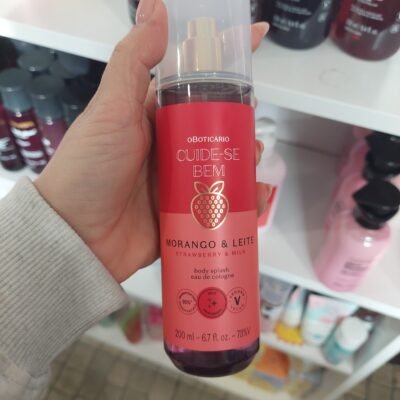 Body Splash Cuide-se Bem Morango e Leite O Boticário 200ml
