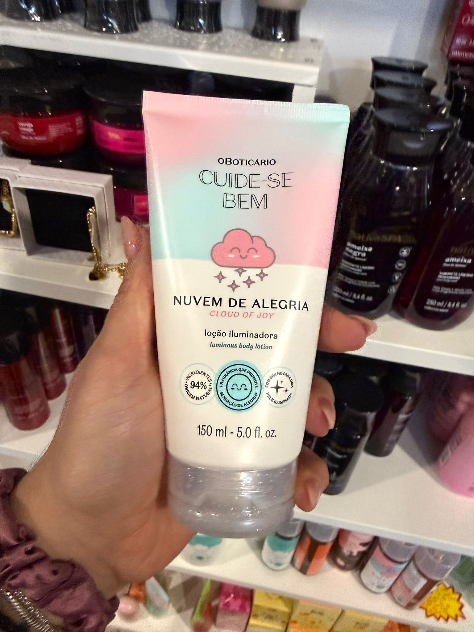 Cuide-se Bem Nuvem de Alegria Loção Hidratante Iluminadora, 150ml - Image 1