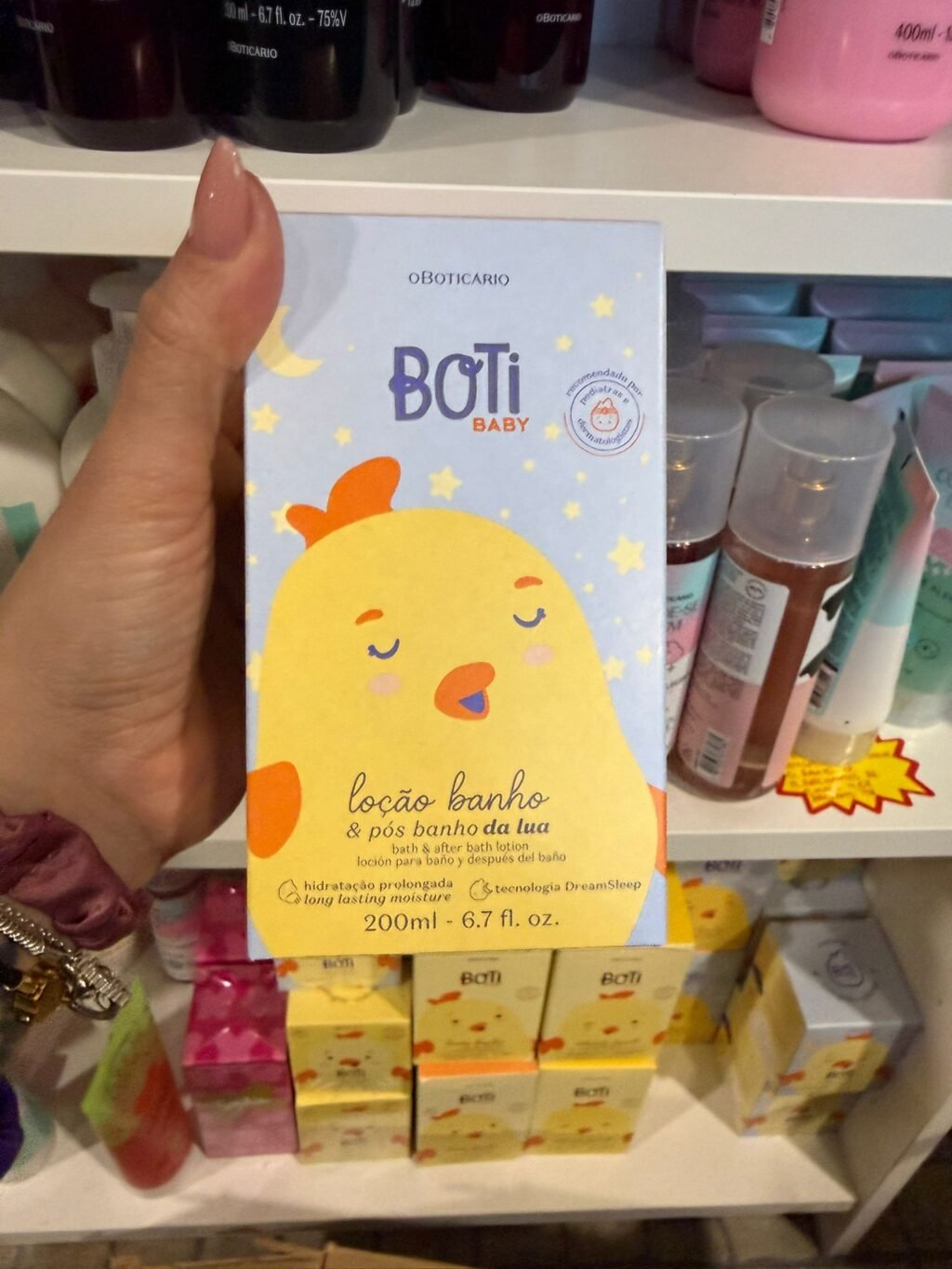 Loção Corporal Banho e Pós-Banho Boti Baby Lua 200ml