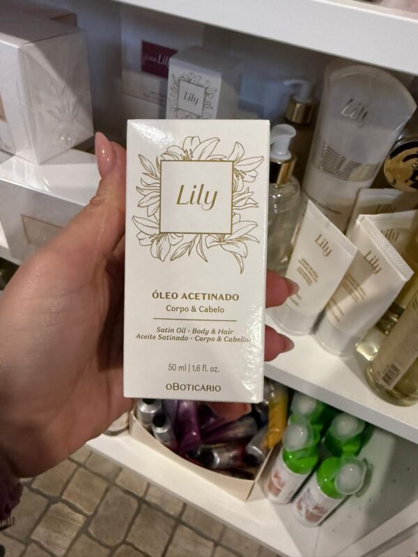 Óleo Multifuncional Acetinado Corpo e Cabelo Lily, 50ml