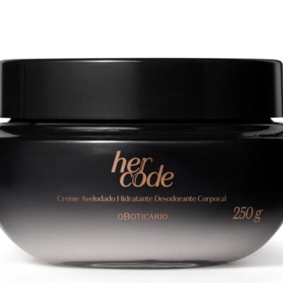 Creme Aveludado Hidratante Corporal Her Code O Boticário 250g