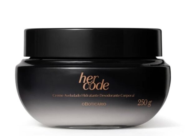 Creme Aveludado Hidratante Corporal Her Code O Boticário 250g