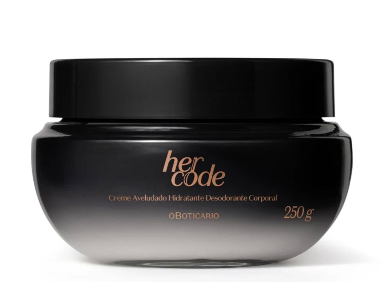 Creme Aveludado Hidratante Corporal Her Code O Boticário 250g - Image 1