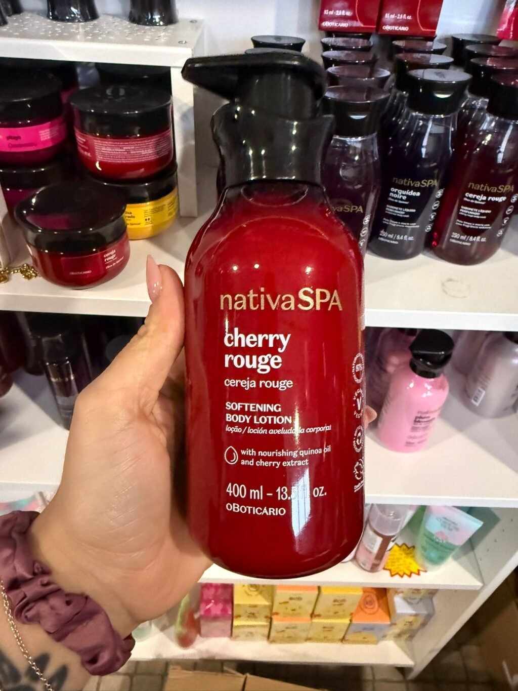 Loção Corporal Aveludada Nativa Spa Cereja Rouge 400ml