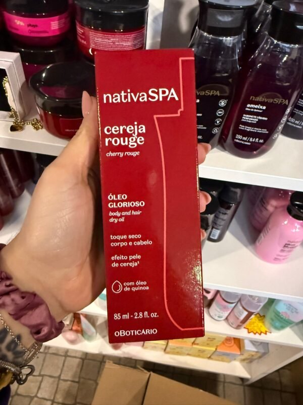 Nativa SPA Óleo Glorioso Cereja Rouge Corpo e Cabelo 85 ml