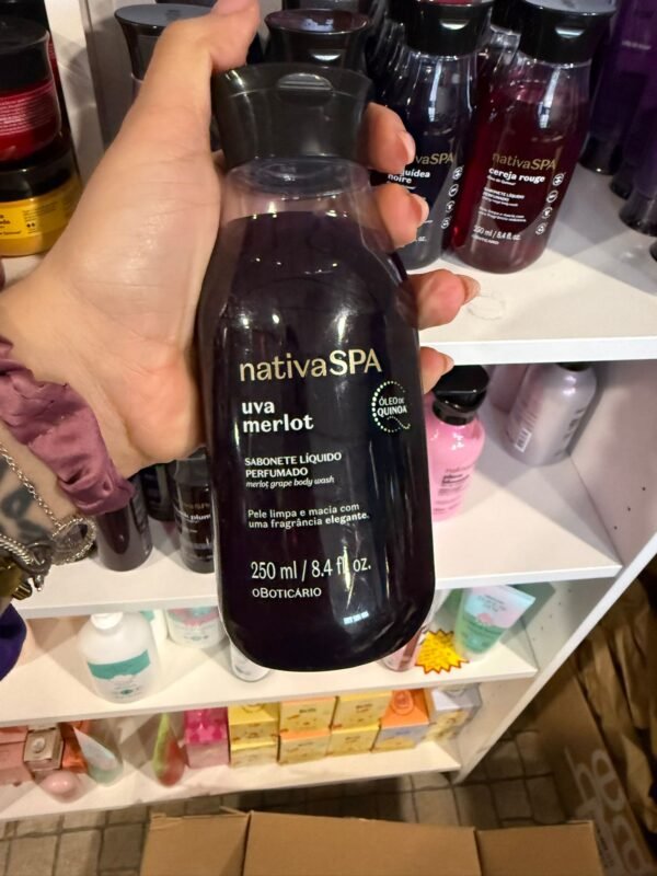 Sabonete Líquido Perfumado Nativa Spa Uva Merlot, 250ml