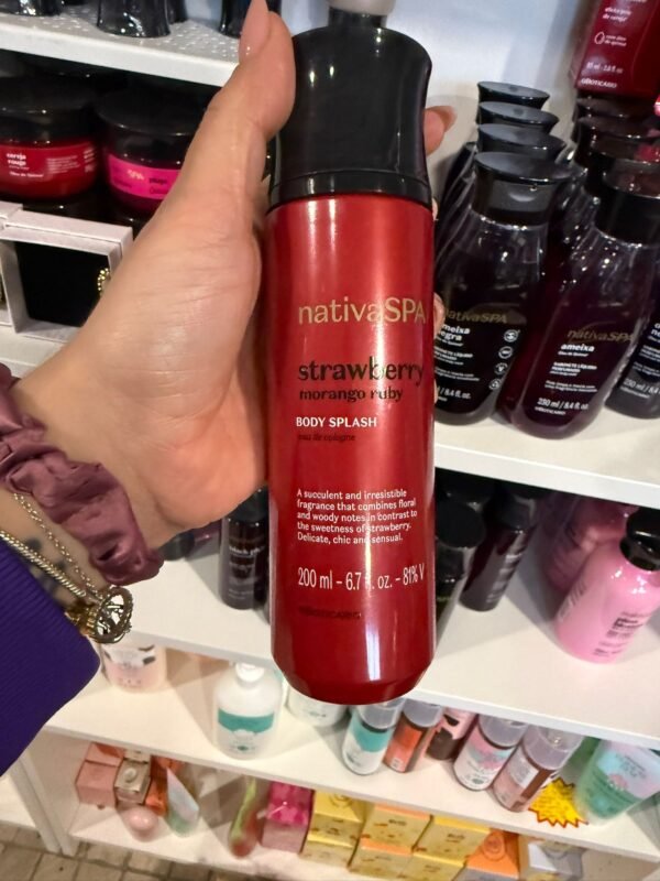 Body Splash Nativa Spa Morango Ruby, 200ml
