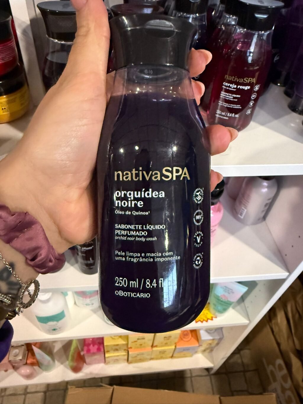 Sabonete Líquido Perfumado Nativa Spa Orquídea Noire, 250ml