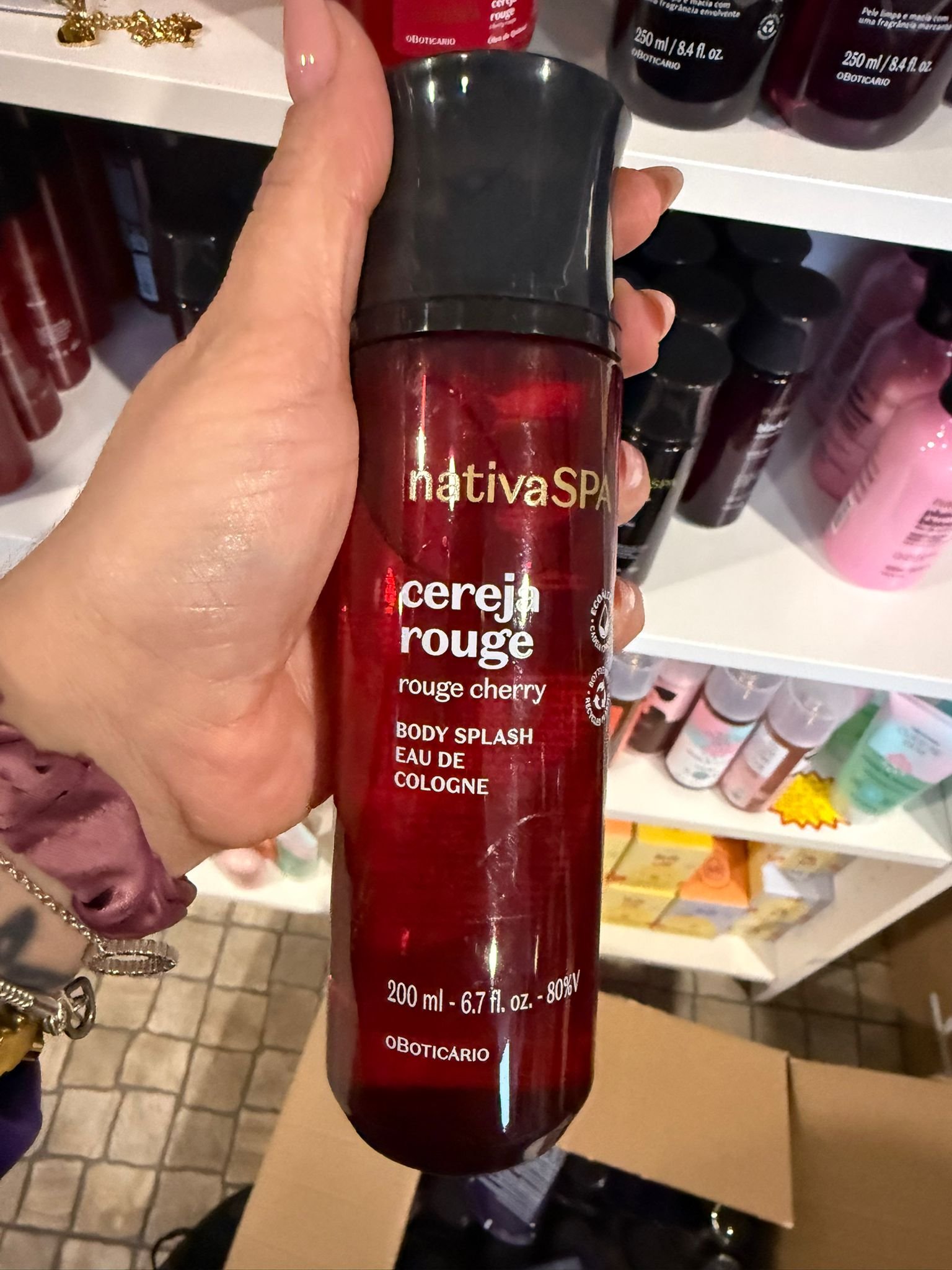 Body Splash Nativa Spa Cereja Rouge 200ml - Image 1