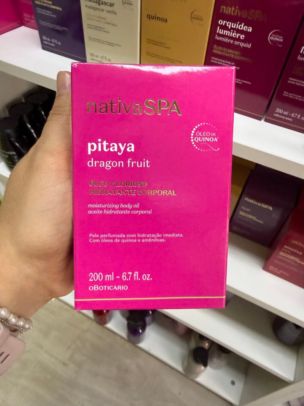 Óleo Glorioso de Banho Nativa SPA Pitaya 200m